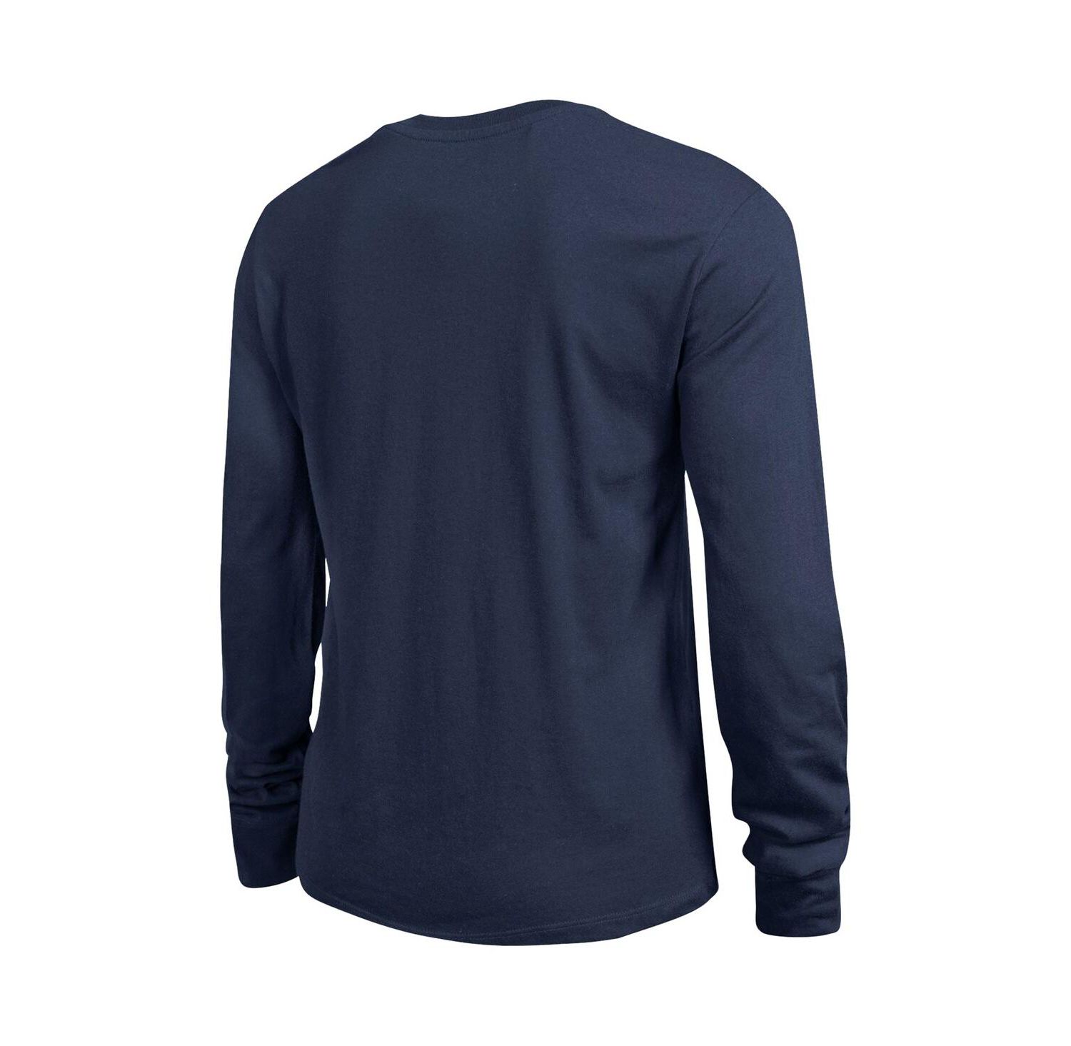 Women's Navy Notre Dame Fighting Irish Arch Over Logo Long Sleeve T-Shirt