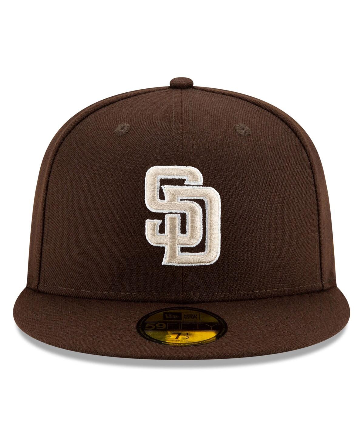 New Era Men's Brown San Diego Padres 2025 Mlb Postseason Side Patch 59FIFTY Fitted Hat