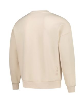 Men's and Women's Khaki USMNT Luxe Signature Tri-Blend Pullover Sweatshirt