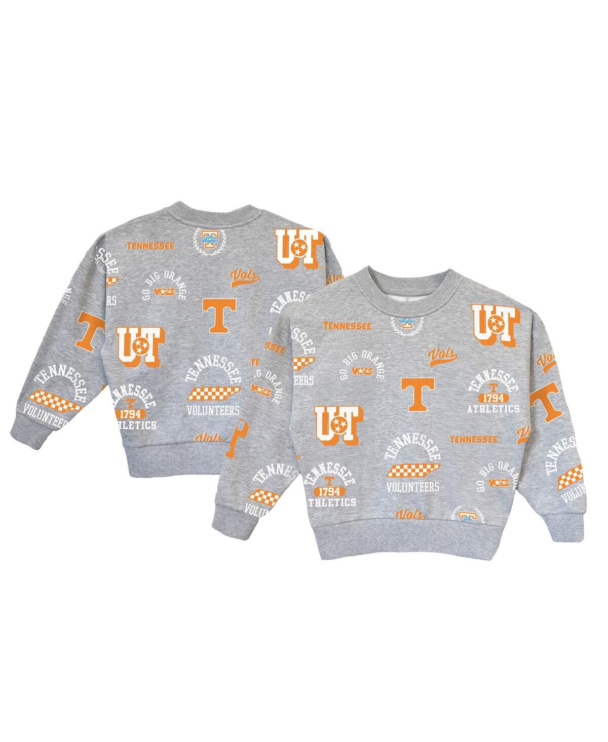 Gameday Couture Big Girls Gray Tennessee Volunteers Always On Repeat Pullover Sweatshirt In Gray