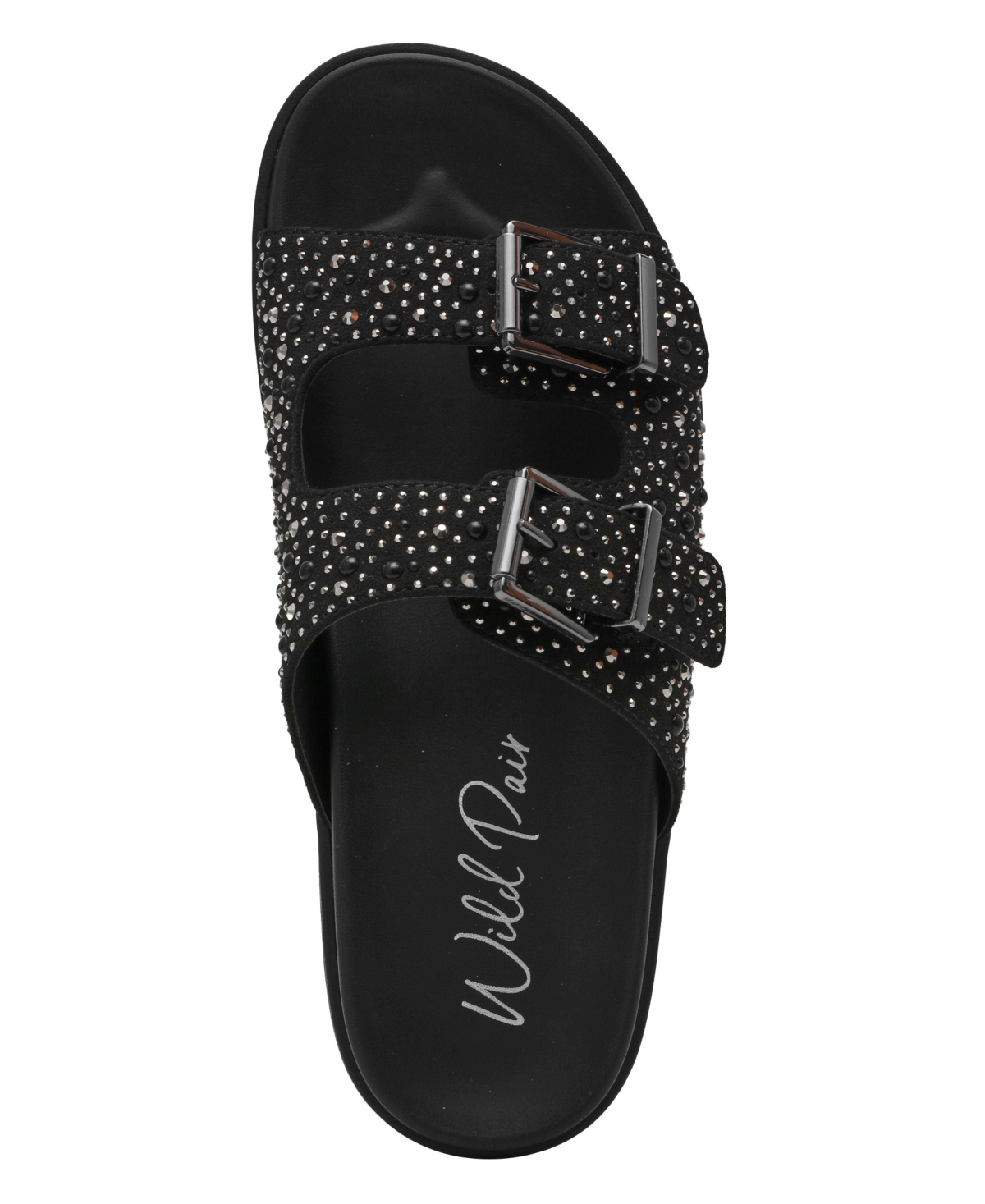 Wild Pair Women's Maagda Round Toe Slip On Sandals, Macy's Exclusive In Black
