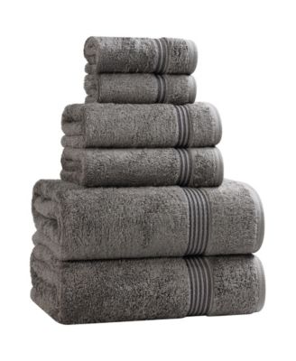 Solid Quick Drying Egyptian Cotton 6 Piece Bath Towel Set
