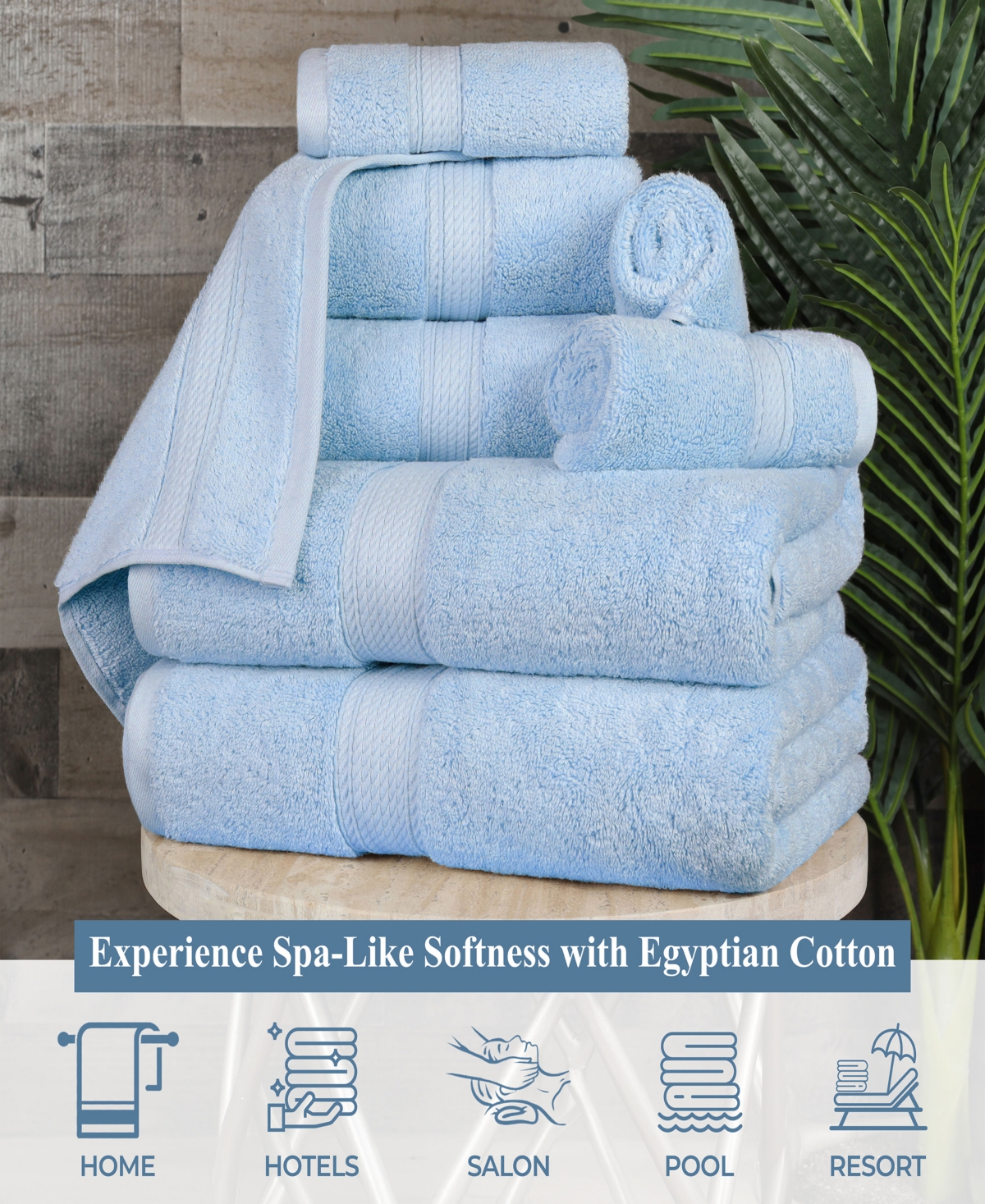 Superior 100% Egyptian Cotton 2-pc Bath Sheet Set In Blue