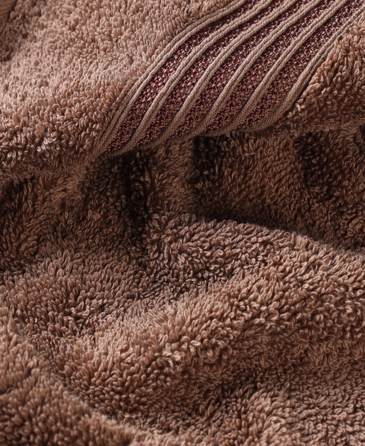 Superior Solid Quick Drying Egyptian Cotton 6 Piece Bath Towel Set In Brown