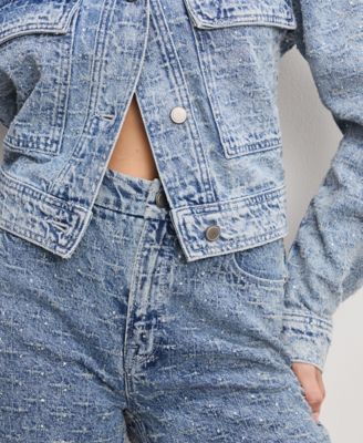 Women's Good Wide Leg Mid-Rise Denim Jeans, Regular and Plus Size