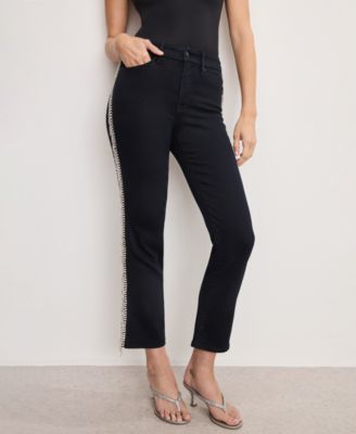 Good American - Women's Good Mid-Rise Ankle Jeans, Regular and Plus