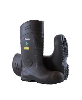 Men's CSA Approved Safety Boots - Waterproof PU Steel Toe Rubber Boots ASTM F2413-18 Acid & Oil Resistant