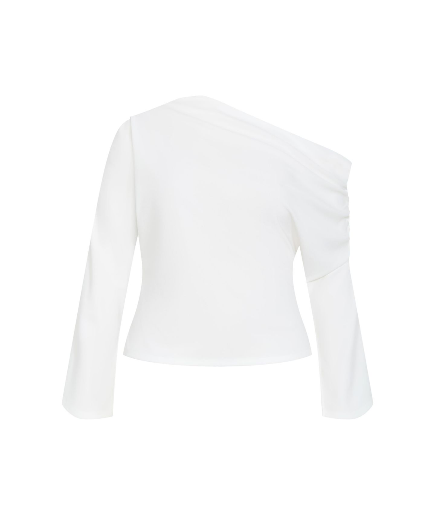 Женский топ CITY CHIC Plus Size Imani Off Shoulder Long Sleeve, цвет: Слоновая кость — фото 3