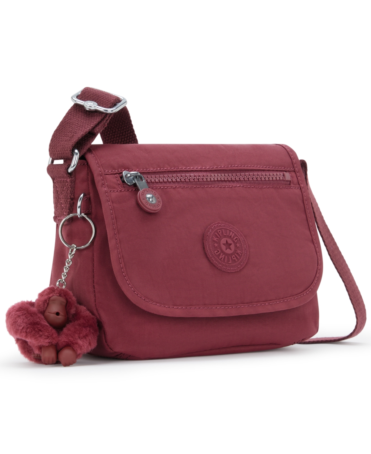 Kipling Sabian Mini Crossbody Bag In Burgundy