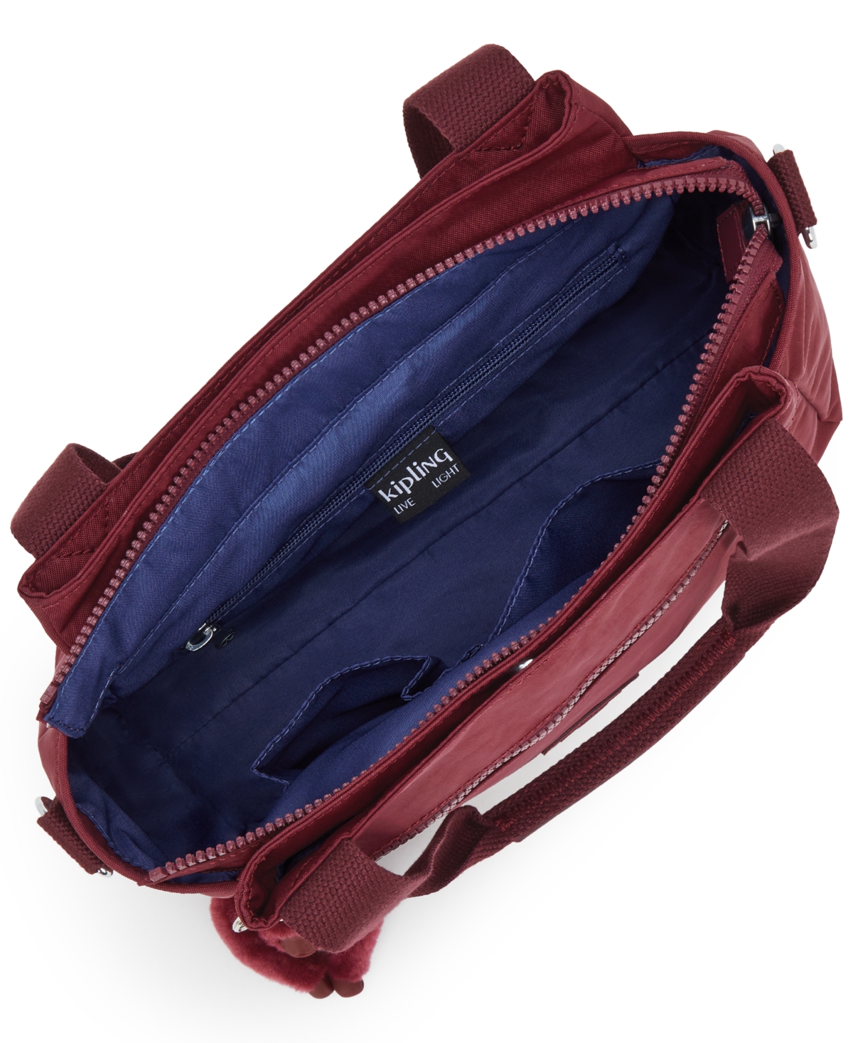 Kipling Women's Elysia Small Satchel Bag In Burgundy