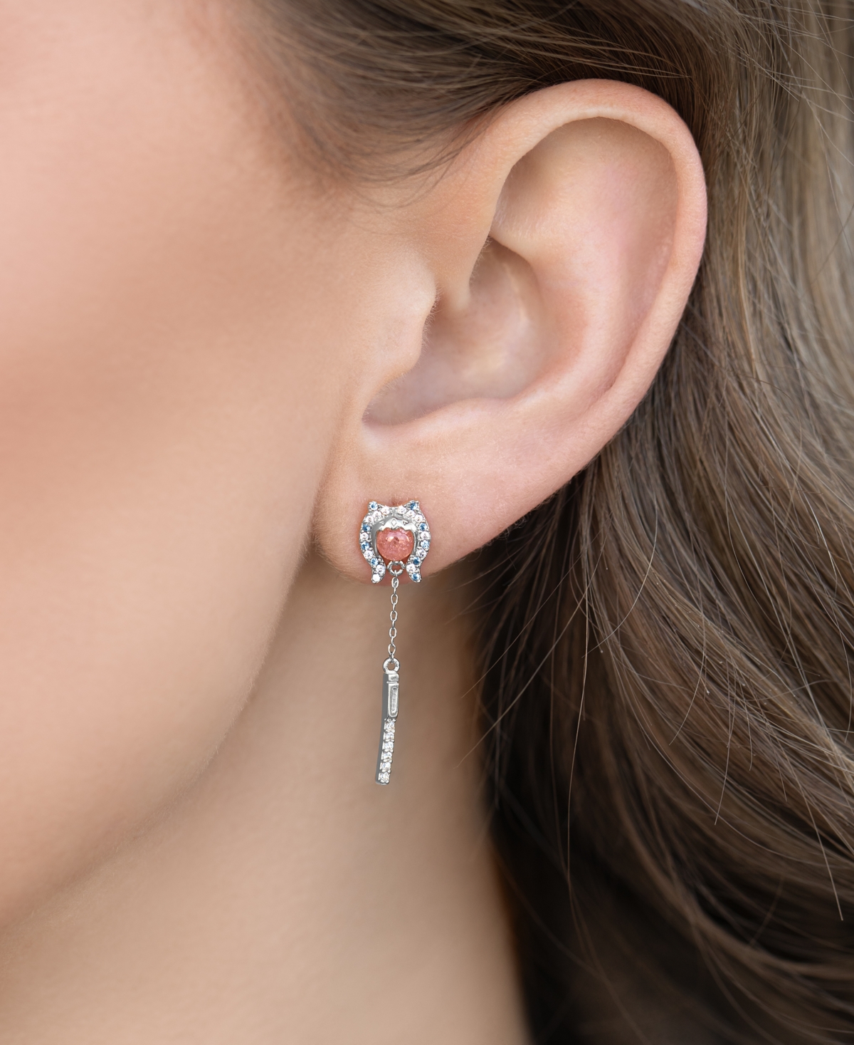 Girls Crew Crystal Star Wars Ahsoka Tano Dangle Earrings In Multi