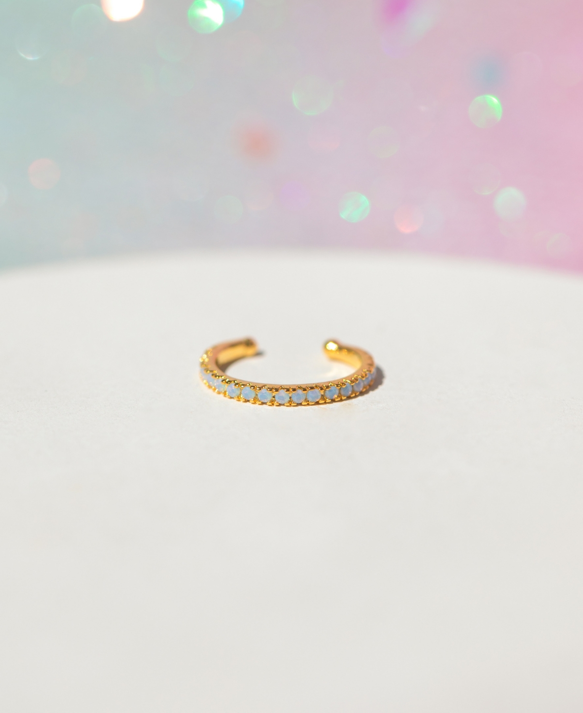 Girls Crew Crystal Milkyway Gold Plated Cuff Earrings In Gold