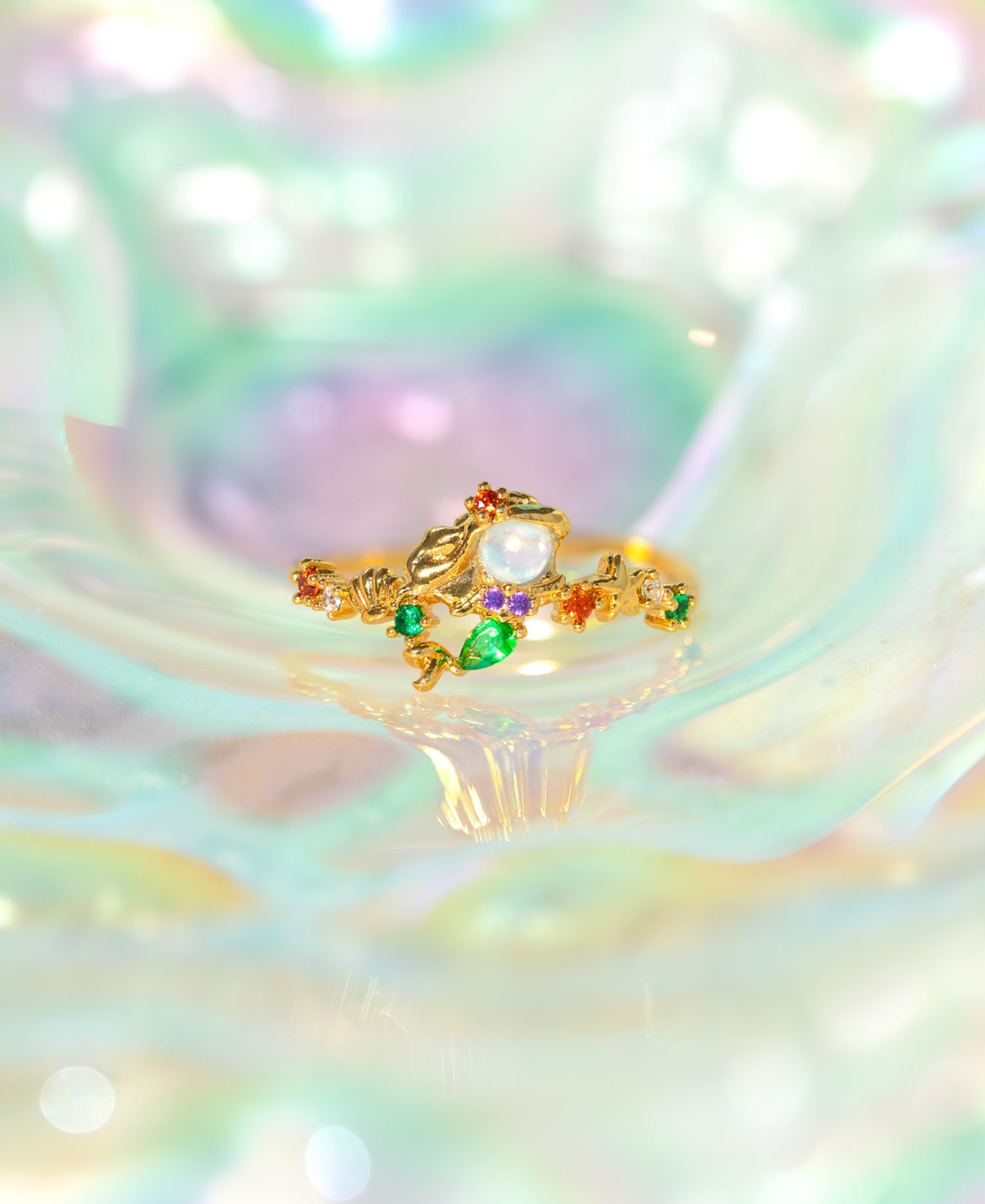 Disney Princess The Little Mermaid Ariel Crystal Ring