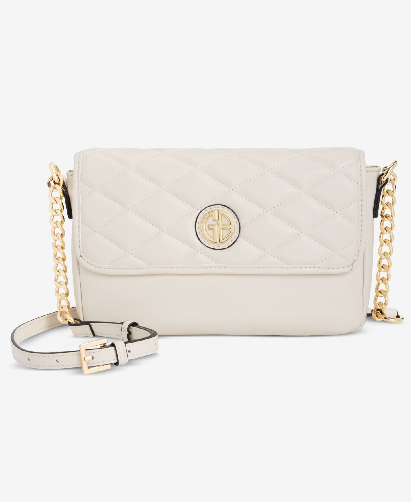 Женская сумка Giani Bernini E/W Quilted Crossbody, цвет: Perfectly Pale — фото 1