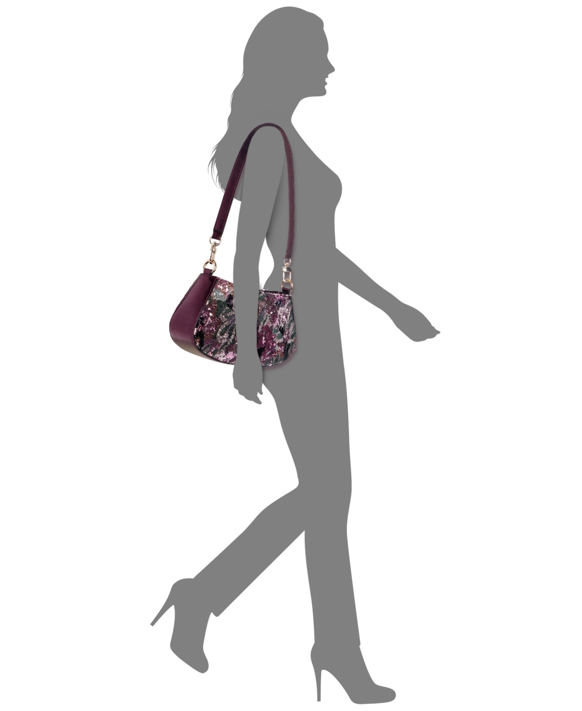 Guess Elsie Small Shoulder Bag In Multi