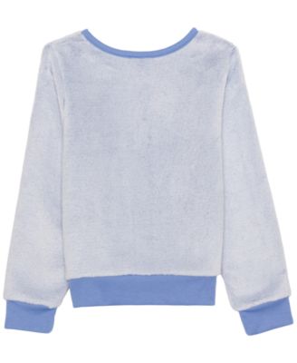 Girls' 2T-6X Stitch Print Long-Sleeve Sweater