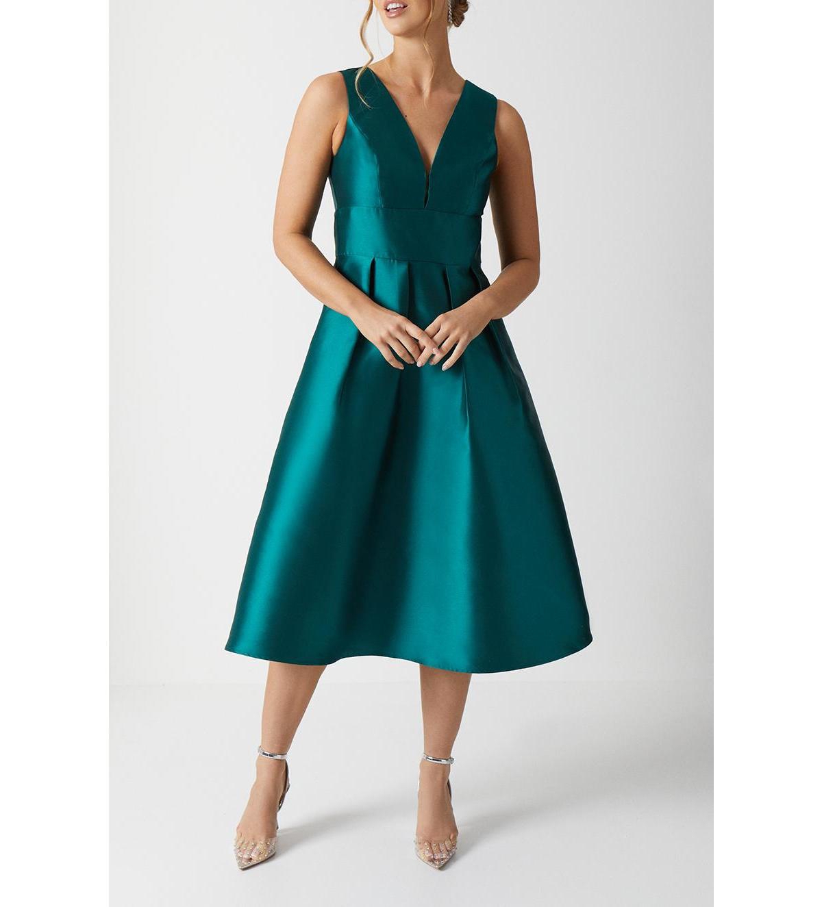 Coast Women's Twill Midi Bridesmaid Dress