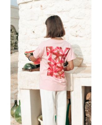 Women's Flower Square Boxy Tee