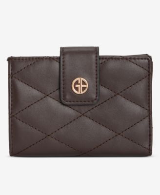 Quilted Framed Indexer Wallet, Macy's Exclusive