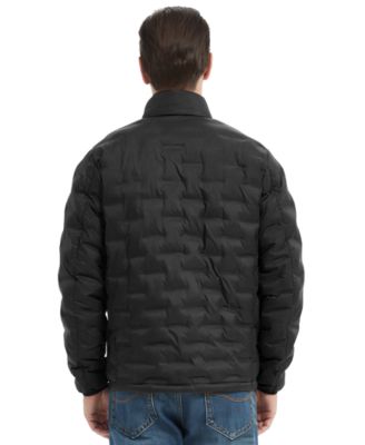 Men's Stand Collar Lightweight Warm Cube Jacket