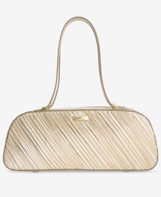 Nedda Rushed Metallic Satchel, Exclusively at Macy's