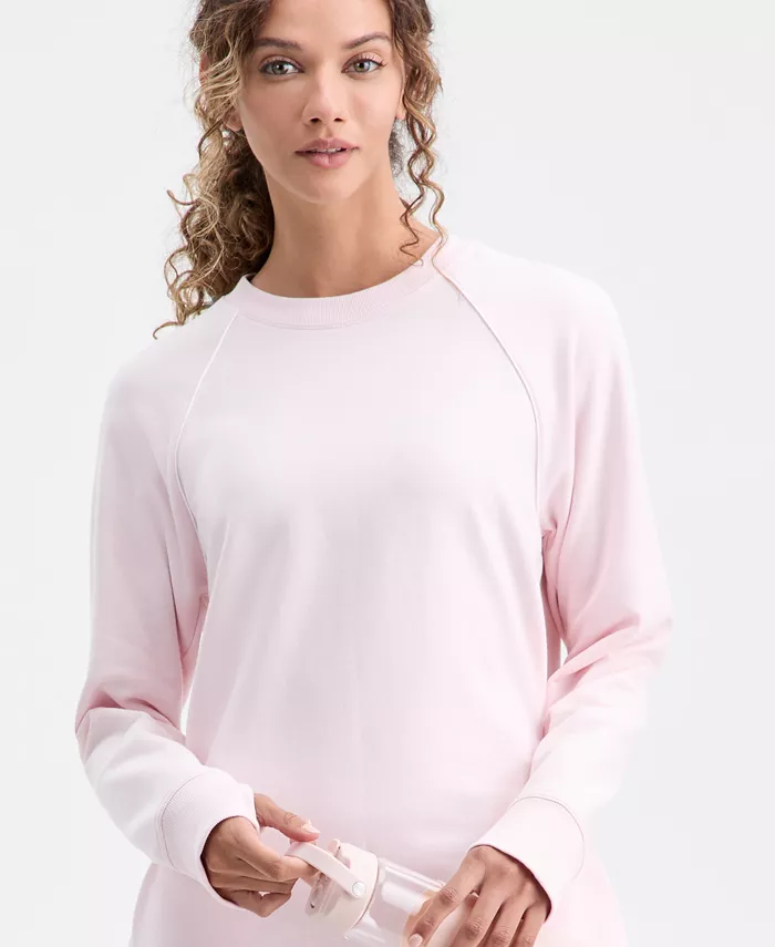 Women's Piped Sweatshirt Dress - thumbnail 3