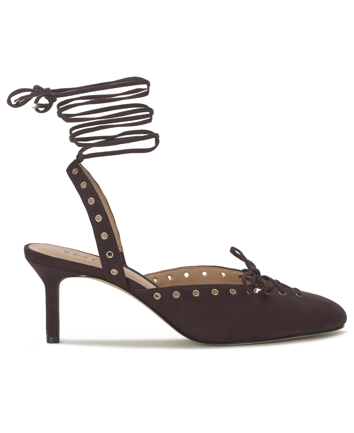 Inc International Concepts Women's Dayani Lace-up Heel Sandals, Macy's Exclusive In Brown