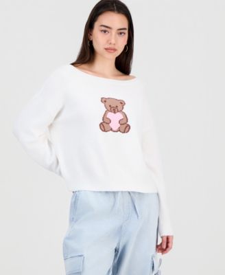 Ultra Flirt - Juniors' Graphic Intarsia-Knit Sweater