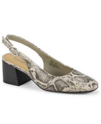 Women's Ester Block Heel Slingback Pumps