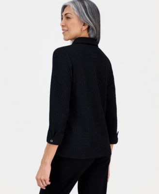 Women's, 3/4 Sleeve Button-Front Shirt, Regular & Petite