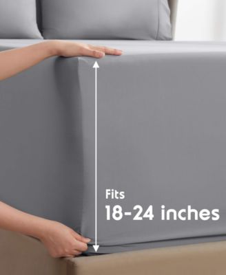 Extra Deep Pocket Microfiber 6-Pc. Sheet Set, Full