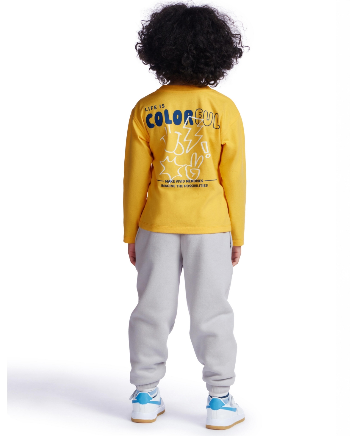 Color Lab Boys 2-10 Printed Long-sleeve T-shirt In Yellow