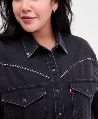 Plus Size Sawyer Western Pocket Detail Shirt