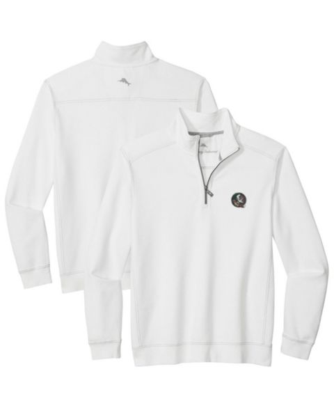 Мужская куртка Tommy Bahama White Florida State Seminoles Montego Bay Half-Zip