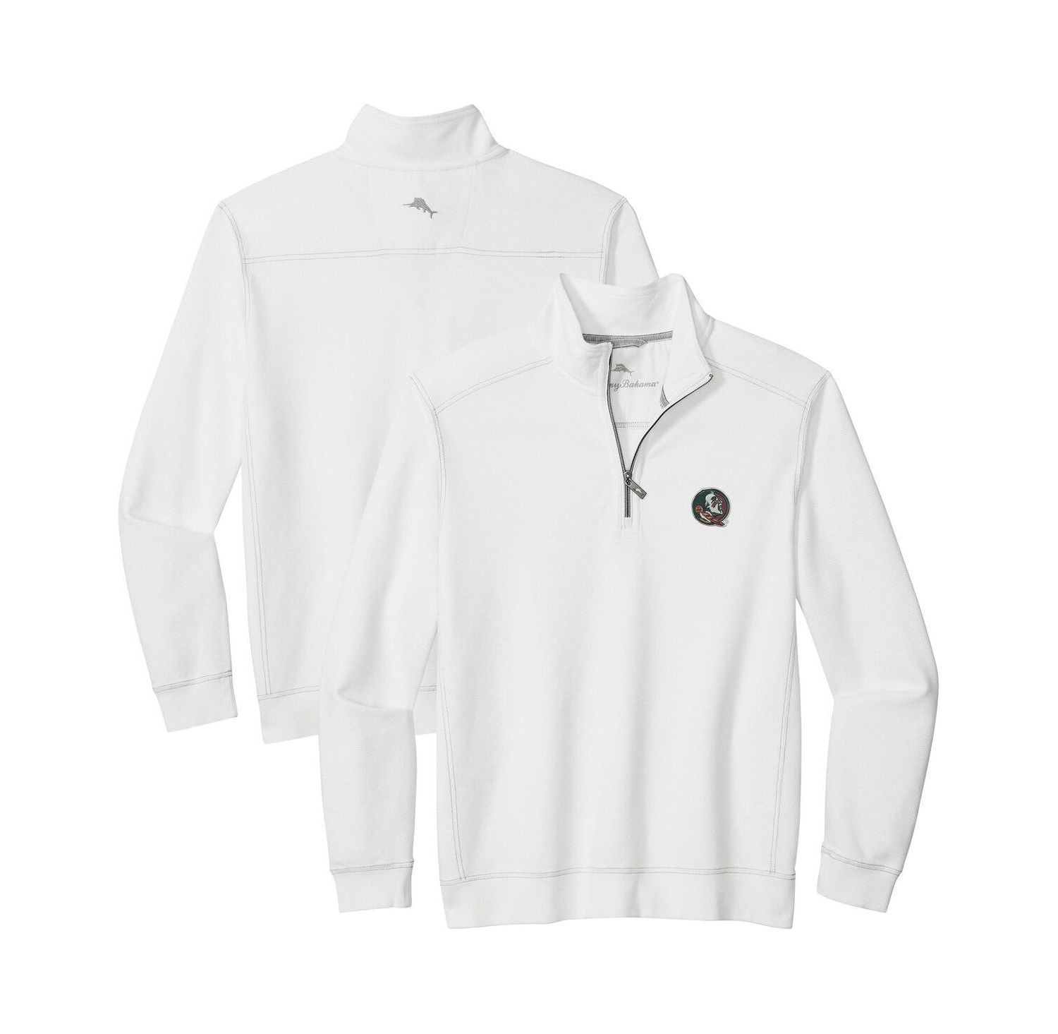 Men's White Florida State Seminoles Montego Bay Half-Zip Jacket