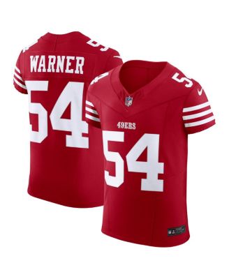 Nike - Men's Fred Warner Scarlet San Francisco 49ers Vapor F.U.S.E. Elite Jersey