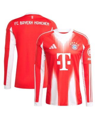 adidas - Men's Red Bayern Munich 2025/26 Home Replica Long Sleeve Jersey