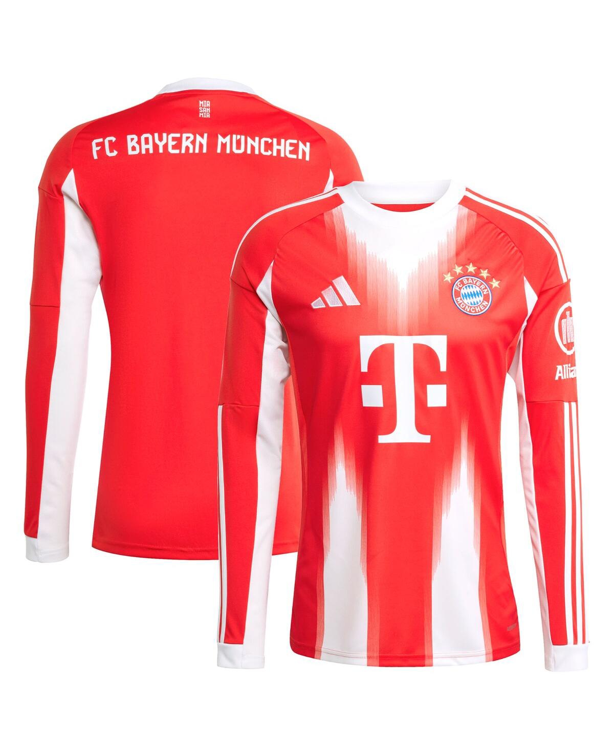 Adidas Men's Red Bayern Munich 2025/26 Home Replica Long Sleeve Jersey - Red