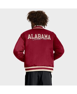 Men's Crimson Alabama Crimson Tide Legacy Full-Snap Bomber Jacket