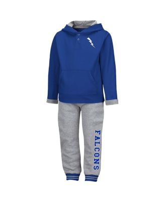 Colosseum - Toddler 2-Piece Royal/Heather Gray Air Force Falcons Poppies Hoodie and Sweatpants Set