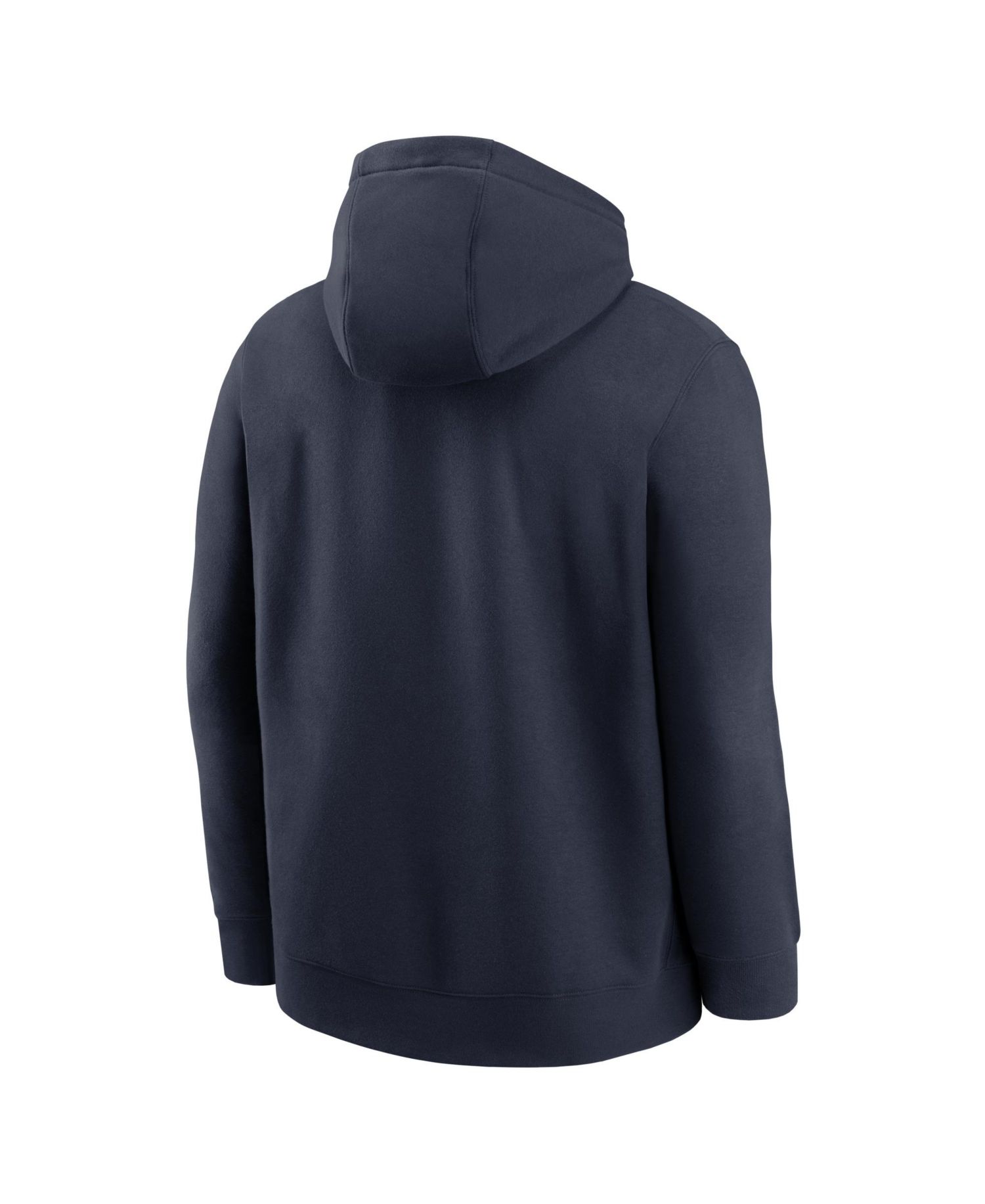 Men's Navy Houston Texans Busted Play Club Fleece Pullover Hoodie