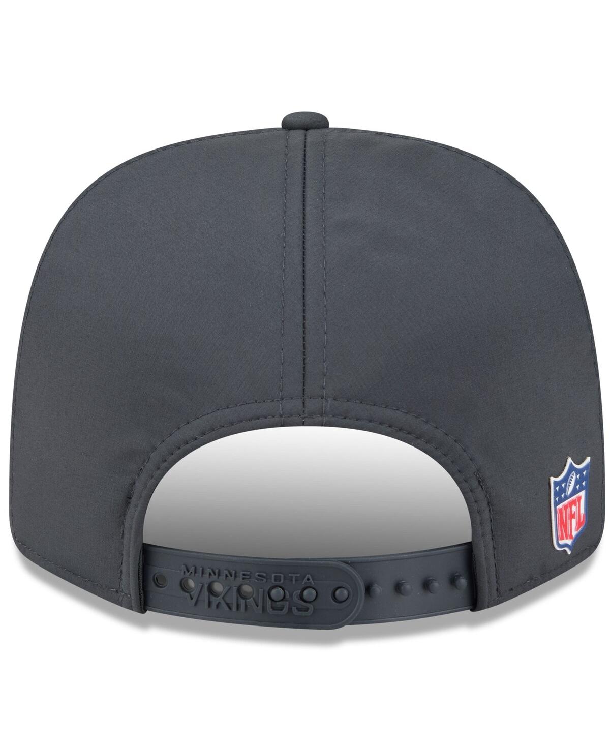 New Era Men's Charcoal Minnesota Vikings 2025 Sideline Cold Weather 9SEVENTY Adjustable Hat