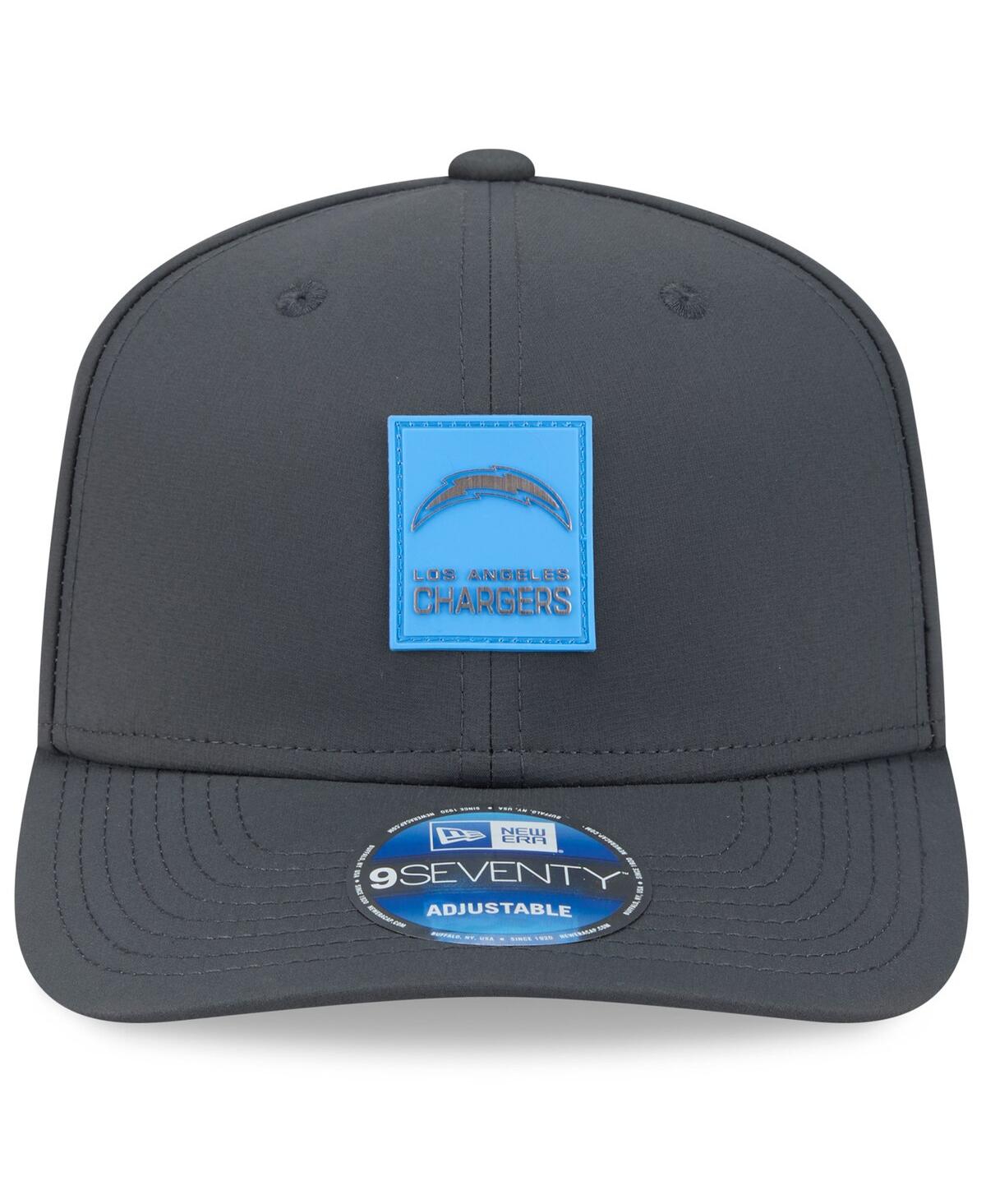 New Era Men's Charcoal Los Angeles Chargers 2025 Sideline Cold Weather 9seventy Adjustable Hat In Gray