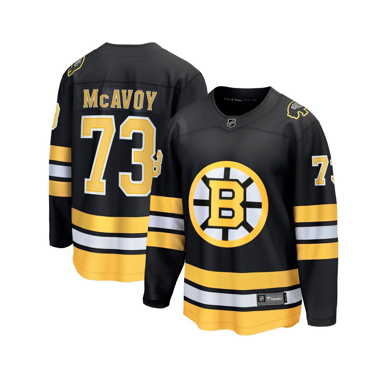 Men's Charlie McAvoy Black Boston Bruins Home Breakaway Player Jersey