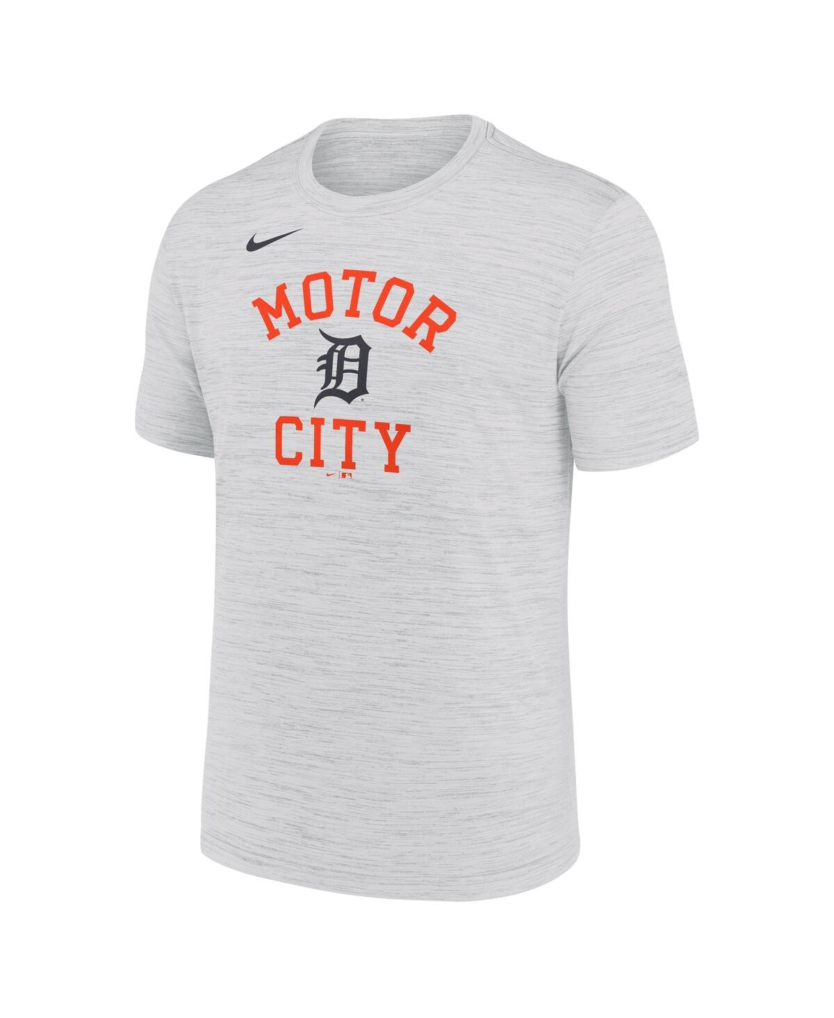 Nike Men's Ash Detroit Tigers Velocity Team Phrase Dri-fit T-shirt In Gray