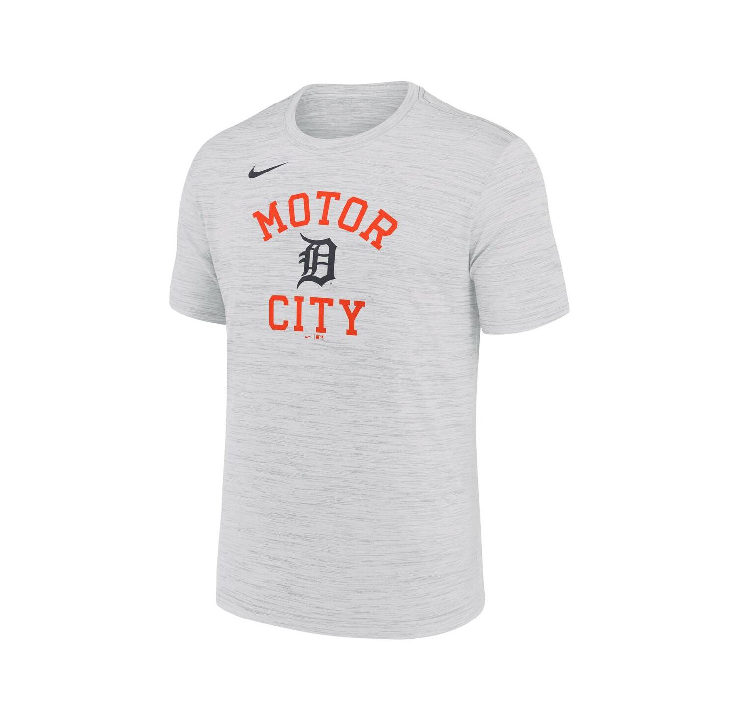 Men's Ash Detroit Tigers Velocity Team Phrase Dri-FIT T-Shirt