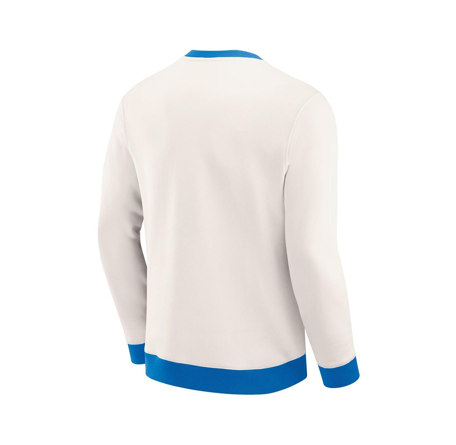 Darius Rucker Collection by Men's Cream Detroit Lions Color Block Crewneck Sweatshirt