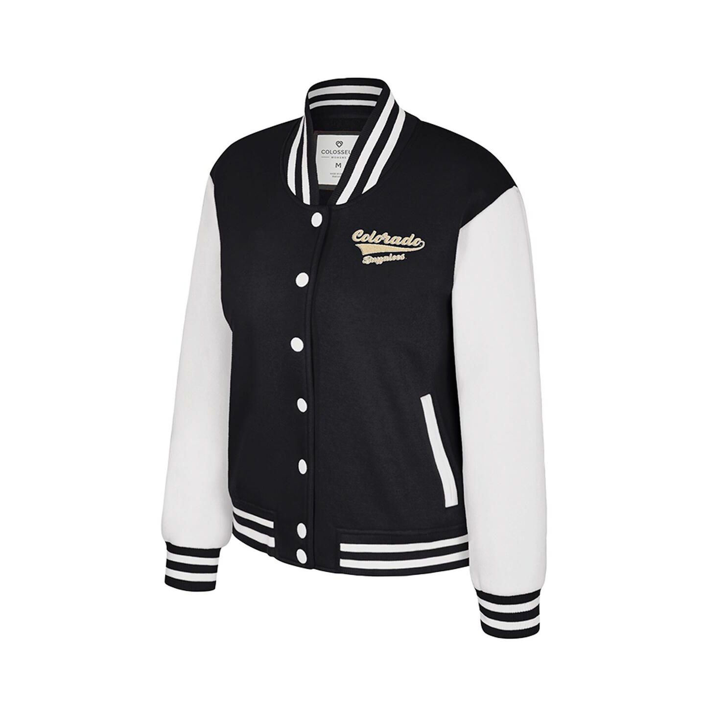 Женская куртка Colosseum Black Colorado Buffaloes French Baguette Full Snap Fleece — фото 2