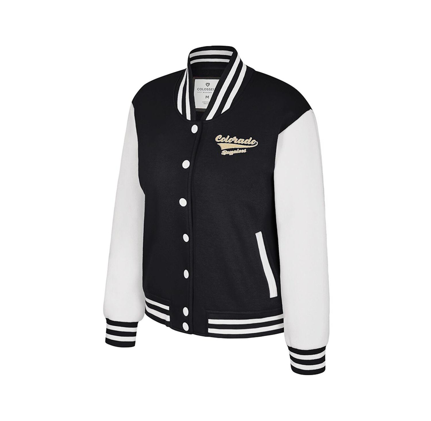 Women's Black Colorado Buffaloes French Baguette Full Snap Fleece Jacket