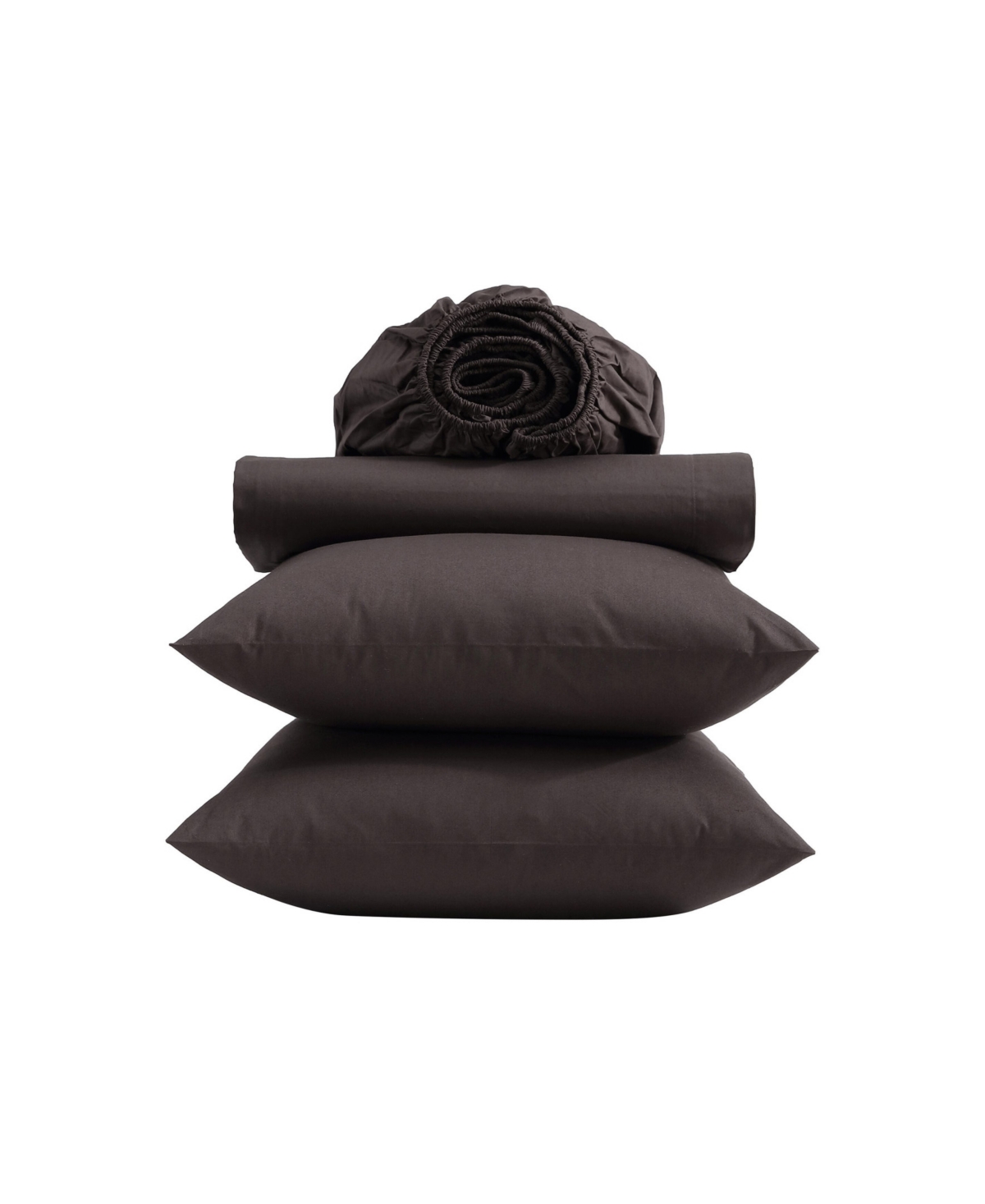 Vera Wang Cool Comfort Solid T200 4-pc. Sheet Set, King In Brown